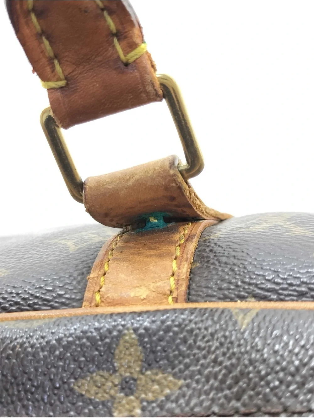 Sirius 55 LV Large Monogram Canvas Duffel with Vachetta Trim